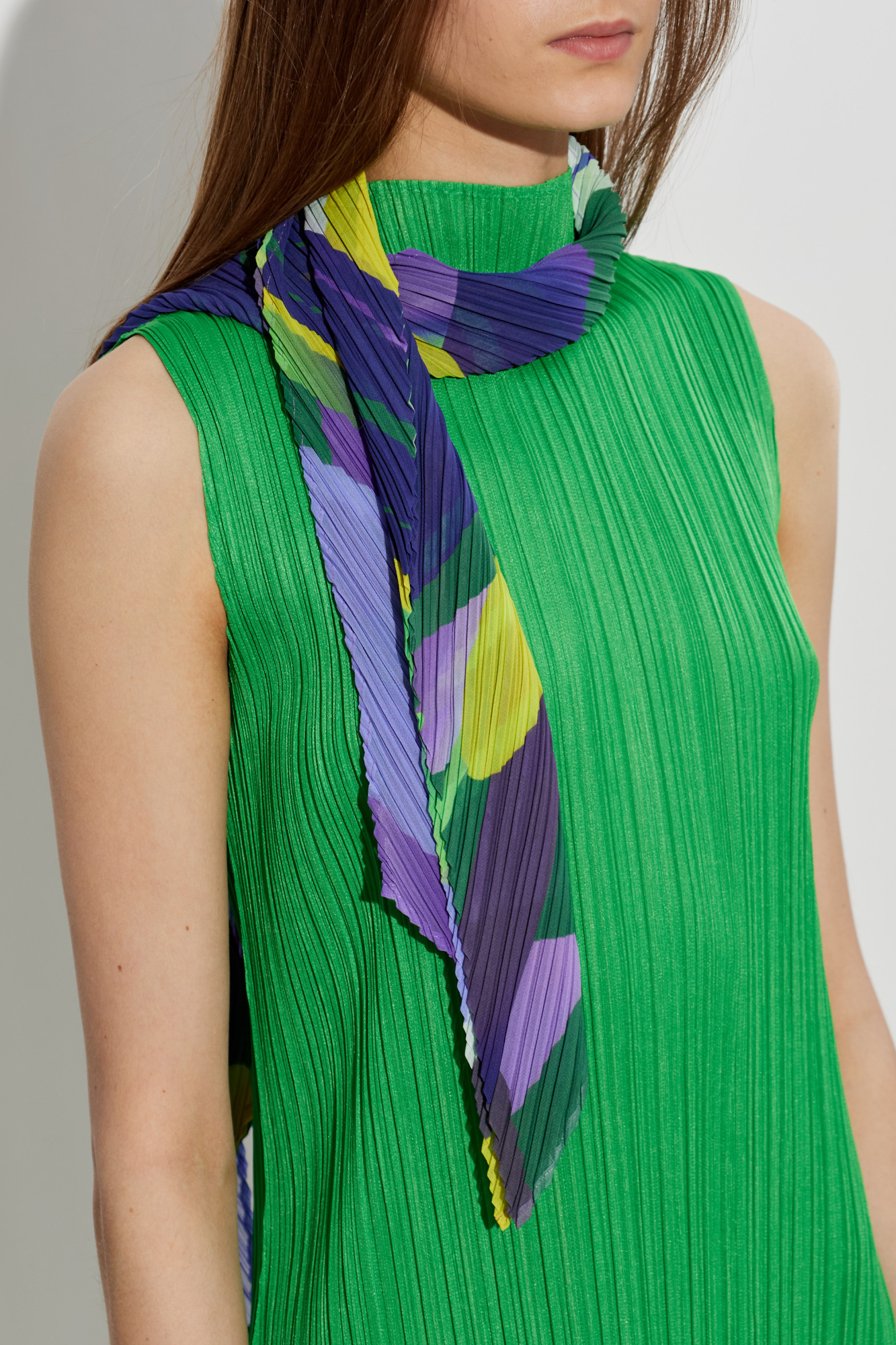 Multicolour Pleated scarf Pleats Please Issey Miyake - Vitkac Canada